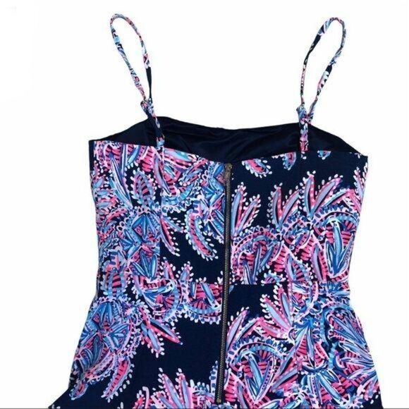 Lilly Pulitzer Sandra Jumpsuit Oyster Bay Size 0 - Picture 7 of 12